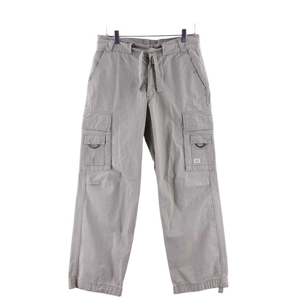 Vintage Nike ACG Women Small 4-6 Cargo Pants Tan Ripstop Utility Hiking Trousers